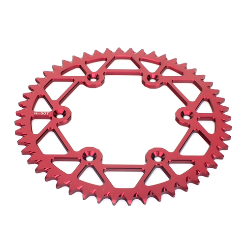 Self cleaning motorcycle rear sprocket for Honda