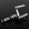 Anodized Aluminum Adjustable Motorcycle Passenger Foot Pegs 