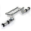 Anodized Aluminum Adjustable Motorcycle Passenger Foot Pegs 