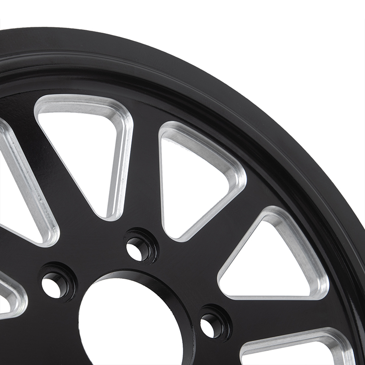 Poulie Courroie Arrière Pour Harley Softail 2018+ - Hoprousa Aluminium Noir - Neuf